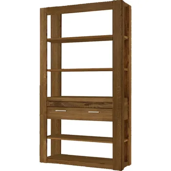 regál Regál Velvet II 18 125 cm z masivu dub Rustikal