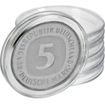 Obal pro sběratelský předmět SAFE Kruhové kasple na mince do Ø 46 mm - 25 kusů v balení