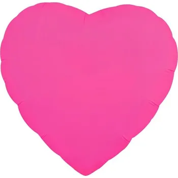 Balónek Fóliový balónek Srdce, neonově růžový, 45 cm