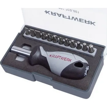 Šroubovák KRAFTWERKTOOLS AKCE KW Sada bitů 1/4" + magnetický šroubovák krátký 13ks Basic Line