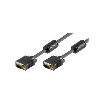 Video kabel Goobay M/M Gold VGA kabel černý - 10m