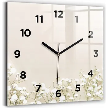 Hodiny Nástěnné hodiny Wallfluent bílé 30 cm