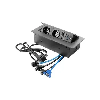 Elektrická zásuvka Otevíratelná zásuvka na desku Spacetronik SPS-D26C V2