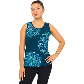 Dámské tričko Himalife Tílko Pixie - petrolejová Velikost: 3XL - Móda pro plnoštíhlé, Oblečení nadměrné velikosti