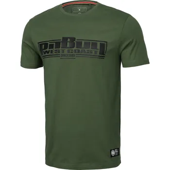 Pánské tričko PitBull West Coast - pánské triko CLASSIC BOXING 190 olivové 3XL