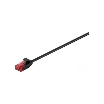 Síťový kabel CAT 6 U/UTP Slim LAN Patchcord kabel ČERNÝ 5m