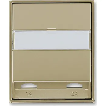 vypínač Kryt zásuvky telefonní dvojnásobné ABB Time, Time Arbo 5013E-A00215 33 šampaňská