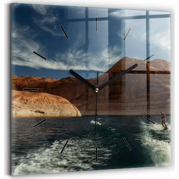 Hodiny Nástěnné hodiny Wallfluent černé 30 cm