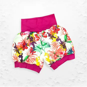 Dívčí kraťasy Šortky s tropickými květy