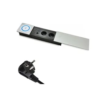 Elektrická zásuvka Posuvná zásuvka na desku Spacetronik SPS-S27S