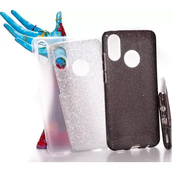 Pouzdro na mobilní telefon Pouzdro Glitter 3V1 Case Huawei P Smart 2019 Černé