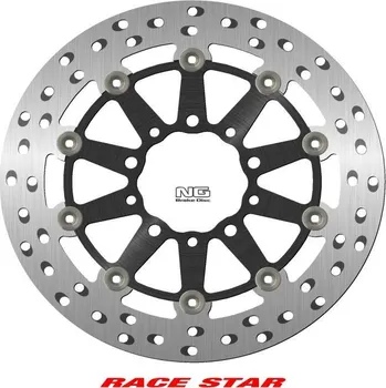 Brzda pro motocykl NG přední brzdový kotouč RACE STAR PREMIUM KAWASAKI ER 6N/F '05-'17, ZX-6/ZX-6R 600 NINJA '05-'18, ZX-6R 636 '22, (298X80X5MM)