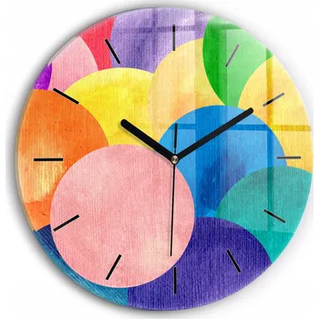 Hodiny Nástěnné hodiny Wallfluente vícebarevné 30 cm