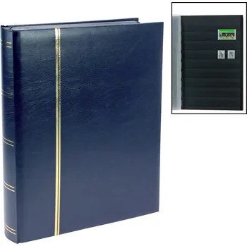 Obal pro sběratelský předmět SAFE Zásobník na známky, se 64 černými stranami, modrý