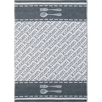 Utěrka SCANquilt utěrka DESIGN kitchen černá 50 x 70 cm