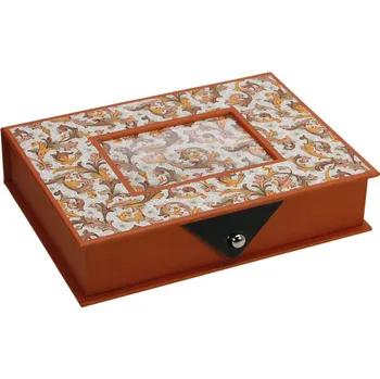 Obal pro sběratelský předmět SAFE Kazeta Leonardo, až na 48 prstenů, oranžová