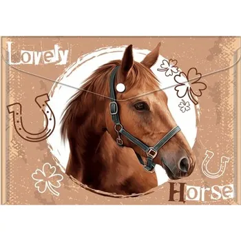 Obal spisový s klopou a drukem A5 kůň