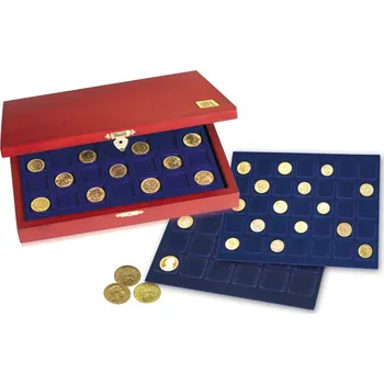 Obal pro sběratelský předmět SAFE Dřevěná kazeta Elegance, na 90 10/20€ mincí