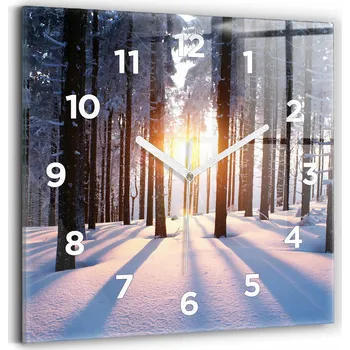 Hodiny Nástěnné hodiny Wallfluent bílé 30 cm