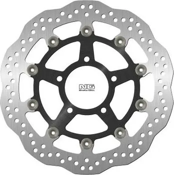 Brzda pro motocykl NG přední brzdový kotouč TRIUMPH DAYTONA/SPEED FOUR/TT '00-06 (310X78X5MM) (5X10,5MM) WAVE plovoucí (ALU střed)
