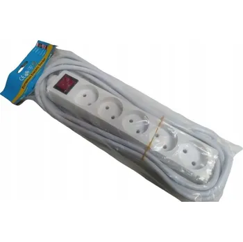 Napájecí kabel German Prodlužovací Kabel 3 m 5 ks bílý