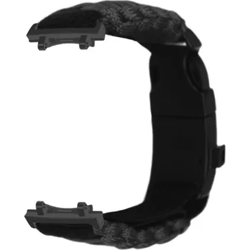 Ostatní příslušenství k chytrým hodinkám eses Paracord nylon outdoor řemínek pro Xiaomi Amazfit T-Rex 3 - Černý