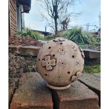 Svícen Bureš keramický svícen Čtyřlístek 19 cm