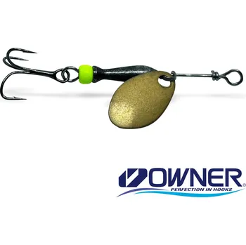 Umělá nástraha Jigovky.cz Rotační třpitka CLASSIC 000 Varianta: GOLD (black/chartreuse body)