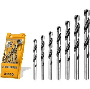 Vrták Ingco AKD1075 Vrták do kovu HSS, sada 7ks