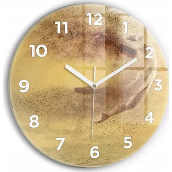 Hodiny Nástěnné hodiny Wallfluente béžové 30 cm