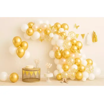 Balónek Balónková girlanda 111ks (zlatá)