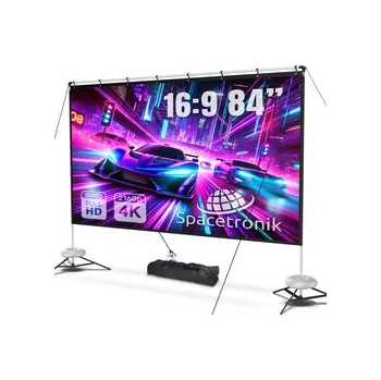 Projekční technika Přenosné 84'' 4K projekční plátno Spacetronik