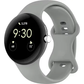 Příslušenství k chytrým hodinkám eses Silikonový řemínek pro Google Pixel Watch 3, 41 mm, velikost S - Šedý