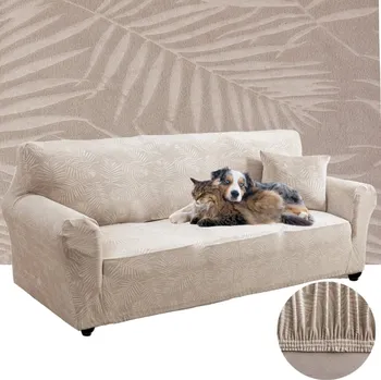 Napínací potah Potah na pohovku (kanape) Domidekor béžový