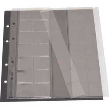 Obal pro sběratelský předmět SAFE Doplňkové listy na 6 mincí do Ø 28 mm, s černým prokládáním - 2 kusy v balení