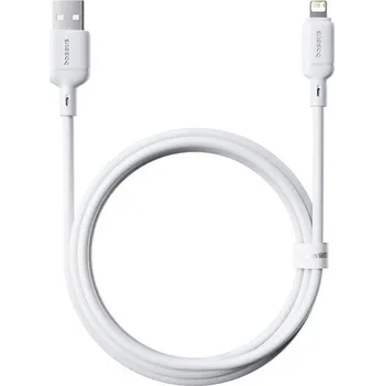 Počítačové příslušenství Kabel Baseus Silky USB/Lightning 1m 2.4A bílý