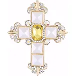 Gaira® Brož Kříž 3342, Barva zlatá