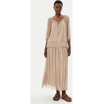 Dámská halenka ViCOLO Halenka TD0020 Béžová Loose Fit S