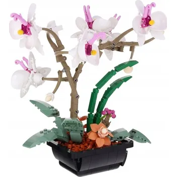 ostatní stavebnice STAVEBNICE KVĚTINA ORCHIDEJ ORCHIDEJ V KVĚTINÁČI