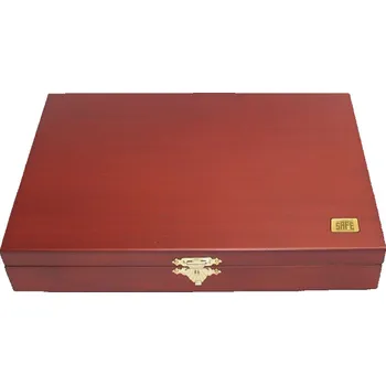 Obal pro sběratelský předmět SAFE Dřevěná kazeta Elegance, na 35, 24 a 20 mincí do Ø 27, 33 a 41 mm