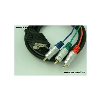 LED páska kabel 3xCINCH RGB/SVGA V 3m