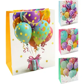 Dárková taška Dárková taška 2090 velikost M 26 x 10 x 32 cm (mix vzorů Balónky)