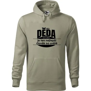 Pánská mikina Pánská mikina s potiskem Můj děda Velikost (muž): M, Vyberte barvu: Světlá khaki