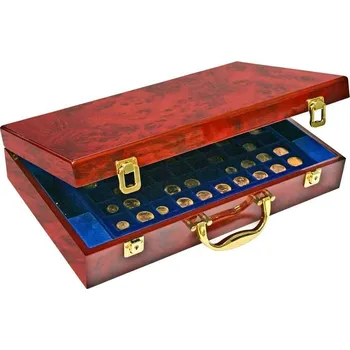 Obal pro sběratelský předmět SAFE Kufřík Premium na mince, ze dřeva, prázdný