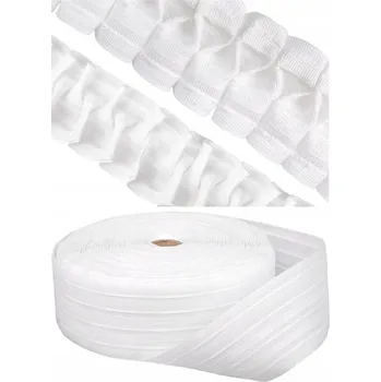 Příslušenství pro záclonu a závěs ŘASÍCÍ PÁSKA NA ZÁCLONY A ZÁVĚSY 50m SMOK 2:1 univerzální na žabky a háčky