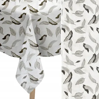 ubrus UBRUS S VOSKOVANÝM POVRCHEM 140x160 cm SILNÝ, ODPUZUJE SKVRNY, NA KUCHYŇSKÝ STŮL - VZOR GOSIA