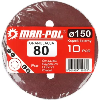 Brusný kotouč Mar-Pol Brusný kotouč s otvory 150 mm P80 M08017