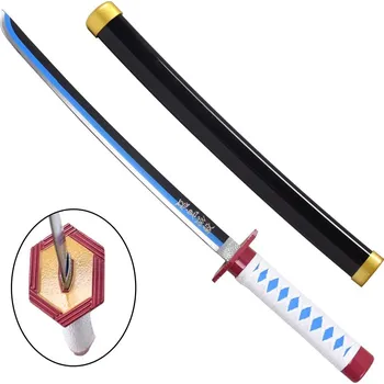 Replika zbraně Ornamentální Katana Inspirována Giyu Tomioka'S (Demon Slayer)