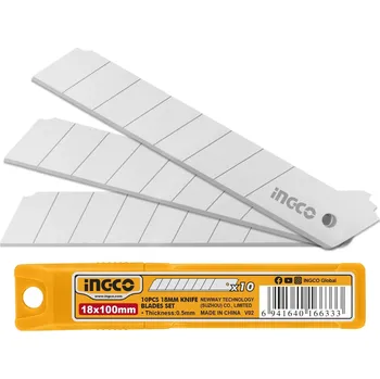 Pracovní nůž Ingco HKNSB112 Čepel náhradní 18x100mm sada 10ks
