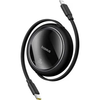 Počítačové příslušenství Navíjecí kabel Baseus Free2Pull USB-C/Lightning s nastavitelnou délkou až 1m 20W černý